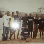 Set 2001, Set 2002, Set 2003 and Set 2004 Male Students on the Football Field